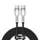 Кабель BASEUS Type-C to Type-C Cafule Series Metal Data Cable | 2m, 5A, 100W, PD |(CATJK-D01) black - изображение 1