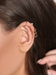 Набір кафф 12 штук біжутерія сережки золотисті Fashion Jewelry (II) 18970 - зображення 6