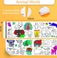 Раскраска для детей Mega Animals 30*300 см. на клейкой основе, большая раскраска 3 м. для детских праздников, садов, школ, Chansin (67589892) - изображение 4
