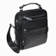 Мужская кожаная сумка на плечо Borsa Leather K15112-black - изображение 1