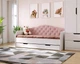 Кровать односпальная&nbsp;Віорина Деко Sofia Light Pink с выдвижным ящиком 90х190 см (без бортика/без матраса) Светло-розовый - изображение 3