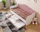 Кровать односпальная&nbsp;Віорина Деко Sofia Light Pink с выдвижным ящиком 90х190 см (без бортика/без матраса) Светло-розовый - изображение 5