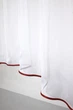Кухонна тюль арка з ламбрекеном VR-Textil № 025к білий з бордовим 270х170 см (52-0232) - зображення 5