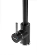 Смеситель кухонный GRANADO Elche Lux Black Shine GZ0101L - изображение 4