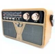 Радиоприёмник ретро Retro Kemai MD-507BT Pro с пультом на аккумуляторе 18650 2 шт с флешкой USB с блютуз Bluetooth Gold/Золотой 6W - изображение 3