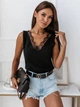 Літня жіноча блузка Fashion з глибоким декольте 42/44 чорний - зображення 1