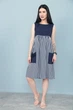 Женское платье Fashion с завышенной талией 42/44 темно-синий - изображение 3