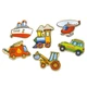 Набор магнитов деревянных Viga Toys Транспорт (автомобили, самолет, мотоцикл) 20 шт. - изображение 4