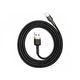 Кабель Baseus USB to Lightning Cable 2.4A (1m) Gold-Black (CALKLF-BV1) - изображение 1