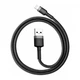 Кабель Baseus USB to Lightning Cable 2.4A (1m) Gray-Black (CALKLF-BG1) - зображення 1