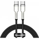 Кабель Baseus Cafule Metal Type-C to Type-C 100W (1m) Black (CATJK-C01) - зображення 1