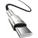 Кабель Baseus Cafule Metal Type-C to Type-C 100W (1m) Black (CATJK-C01) - зображення 2