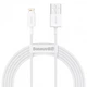 Кабель Baseus Superior Series Fast Charging Data Cable USB to Lightning 2.4A 2m White (CALYS-C02) - изображение 1