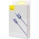 Кабель Baseus Crystal Shine Series USB to Lightning 2.4A 1.2m Purple (CAJY000005) - изображение 7