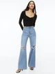 Боди-блуза женская H&M 1137323 S Черная (2000001400630) - изображение 1