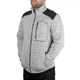 Куртка вязанная SOFTSHELL, серого цвета с черными вставками, ткань 100% полиэстер 270G, с карманом на груди и двумя боковыми, M INTERTOOL SP-3112 - изображение 3