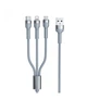 Кабель Remax Jany Series 3в1 USB to Type-C/Lightning/Micro-USB Silver (RC-124TH) - зображення 1