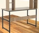 Дизайнерський Письмовий комп'ютерний стіл з полицями Loft Design 120x60x150h Чорний/Дерево ATL644 - зображення 3