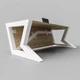 Дизайнерський Письмовий комп'ютерний стіл Loft Design 140x80x75h Білий/Дерево ATL464-3 - зображення 2