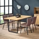 Дизайнерский Письменный компьютерный стол Loft Design 120x60x75h Черный/Дерево ATL349 - изображение 10