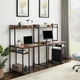 Дизайнерский Письменный компьютерный стол с полками Loft Design 240x60x160h Черный/Дерево ATL722 - изображение 15