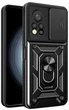 Чохол Camshield з кільцем-підставкою на Infinix Hot 11S black - зображення 1
