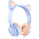 Наушники Hoco W36 Cat ear headphones with mic Dream Blue - изображение 1