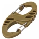 Набор карабинов тактических Mil-Tec 10шт. Tactical S-hook Coyote (13458405) - изображение 4