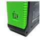 Акумуляторний ліхтар - лампа на сонячній батареї з функцією Power bank JY978B+2 бічних COB діода Чорно/Зелений - зображення 3