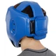 Шлем боксерский открытый с усиленной защитой макушки Zelart Fight Gear Heroe 8268 размер L Blue - изображение 4