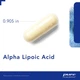 Альфа-липоевая кислота, Alpha Lipoic Acid, Pure Encapsulations, 600 мг, 120 капсул (PE-00700) - изображение 3
