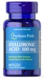 Гиалуроновая кислота, Hyaluronic Acid, Puritan's Pride, 100 мг, 60 капсул (PTP-17688) - изображение 1