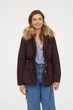 Парка H&M 060659453_bordo 34 Бордовый - изображение 1