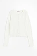 Кардиган H&M 060579541_white M Белый - изображение 5