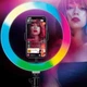 Цветная кольцевая лампа MJJ-33 USB LED RGB для селфи + держатель - изображение 3