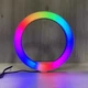 Кольорова кільцева лампа MJJ-26см USB LED RGB із тримачем для телефону - зображення 6