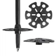 Палиці для скандинавської ходьби Moltis Relax 295 Flip-lock Black Original + Чохол + наконечники 4 типів, скандинавські палиці з регульованою довжиною на зажимах - зображення 7