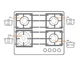 Газовая варочная панель Fabiano FHG 14-44 VGH-T White glass 8111.405.0269 - изображение 3