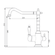 Кухонный смеситель Fabiano FKM 31.4 Inox Antique 8231.403.0328 - изображение 3