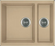 Кухонна мийка Fabiano Quadro 56x46x15 Beige 8221.301.0483 - зображення 1