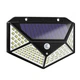 Вуличний настінний ліхтар Solar 100LED/CL-100 чорний з датчиком руху - зображення 2