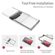 Зовнішній карман Shuole USB 3.1 Type-C корпус для 2.5 SSD/HDD Прозорий корпус (TM-3.1) - зображення 2