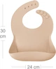 Набор нагрудников силиконовых MinikOiOi Basics Bubble Beige/Powd (101020066) - изображение 6