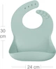 Набір нагрудників силіконових MinikOiOi Basics Bubble River Green/Powder 2 шт (101020067) - зображення 5