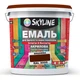 Емаль для підлоги акрил-поліуретанова SkyLine Вишневий RAL 3005 5 л - зображення 1