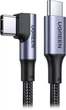 Кабель Ugreen US334 USB Type-C на угловой USB Type-C M/M в оплетке 3 м Black (20583) - изображение 1