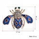 Брошь унисекс BROCHE бижутерия с эмалью Насекомые Муха синяя BRBF111771 - изображение 4