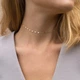 Женская цепочка-чокер VELI бижутерия из нержавеющей стали Look Красотка YX15472 - изображение 2