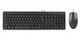 Комплект (клавиатура, мышь) A4-Tech KK-3330S Black USB - изображение 1