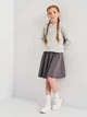 Подростковая кофта для девочки UKC Kids 2468 158-164 см Серая (ROZ6400177161) - изображение 3